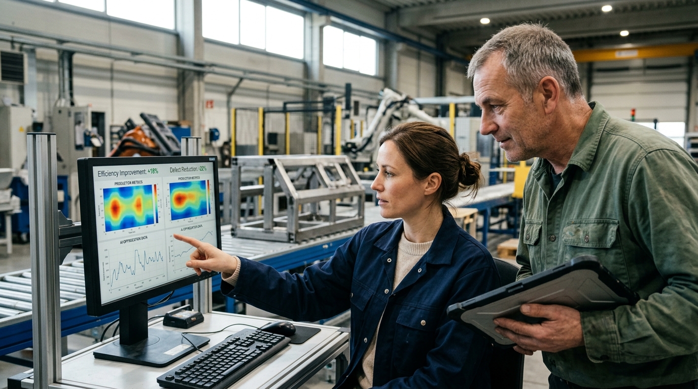 Étude de cas : l'intelligence artificielle dans l'industrie manufacturière belge